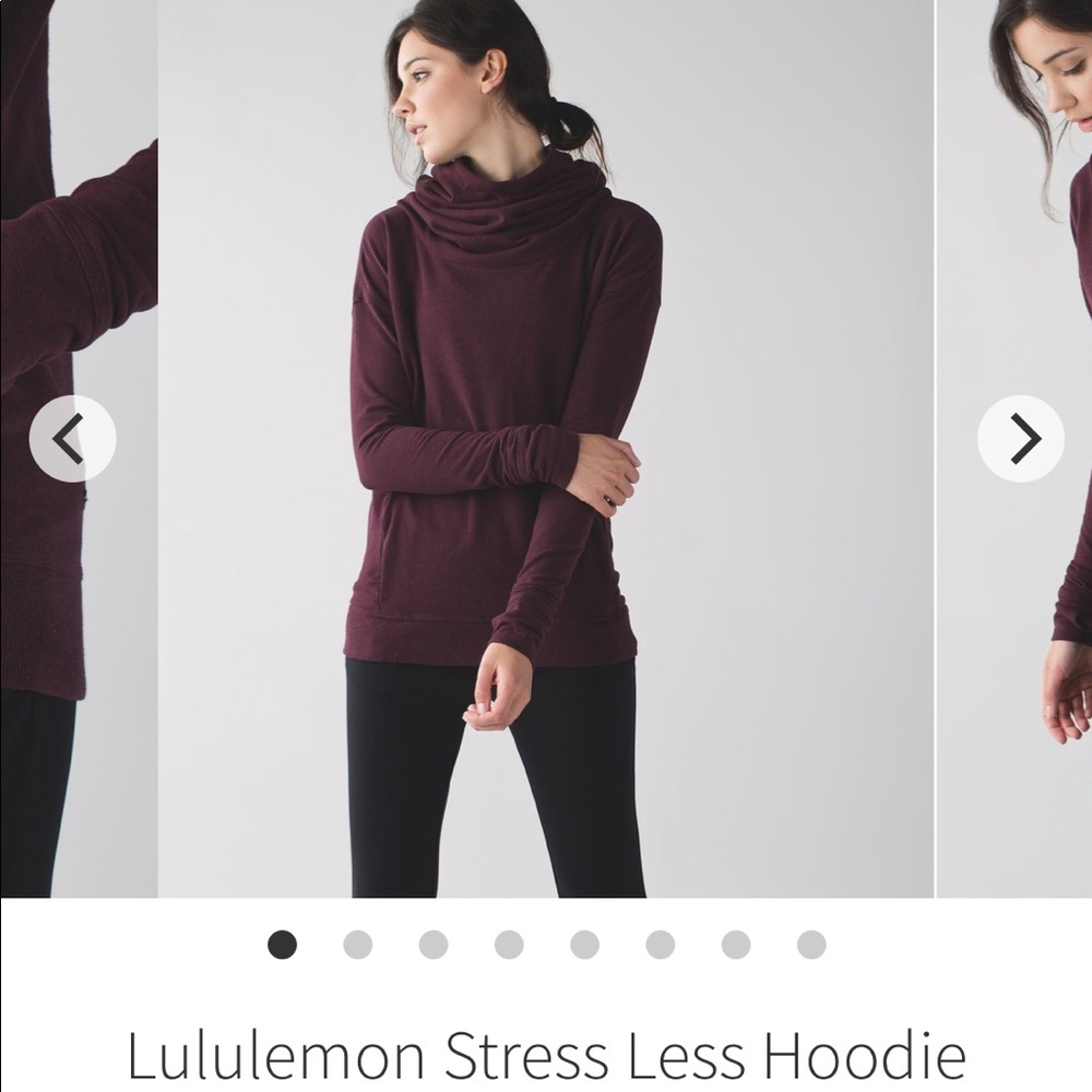 Lululemon stress less hoodie, size 4, xs
